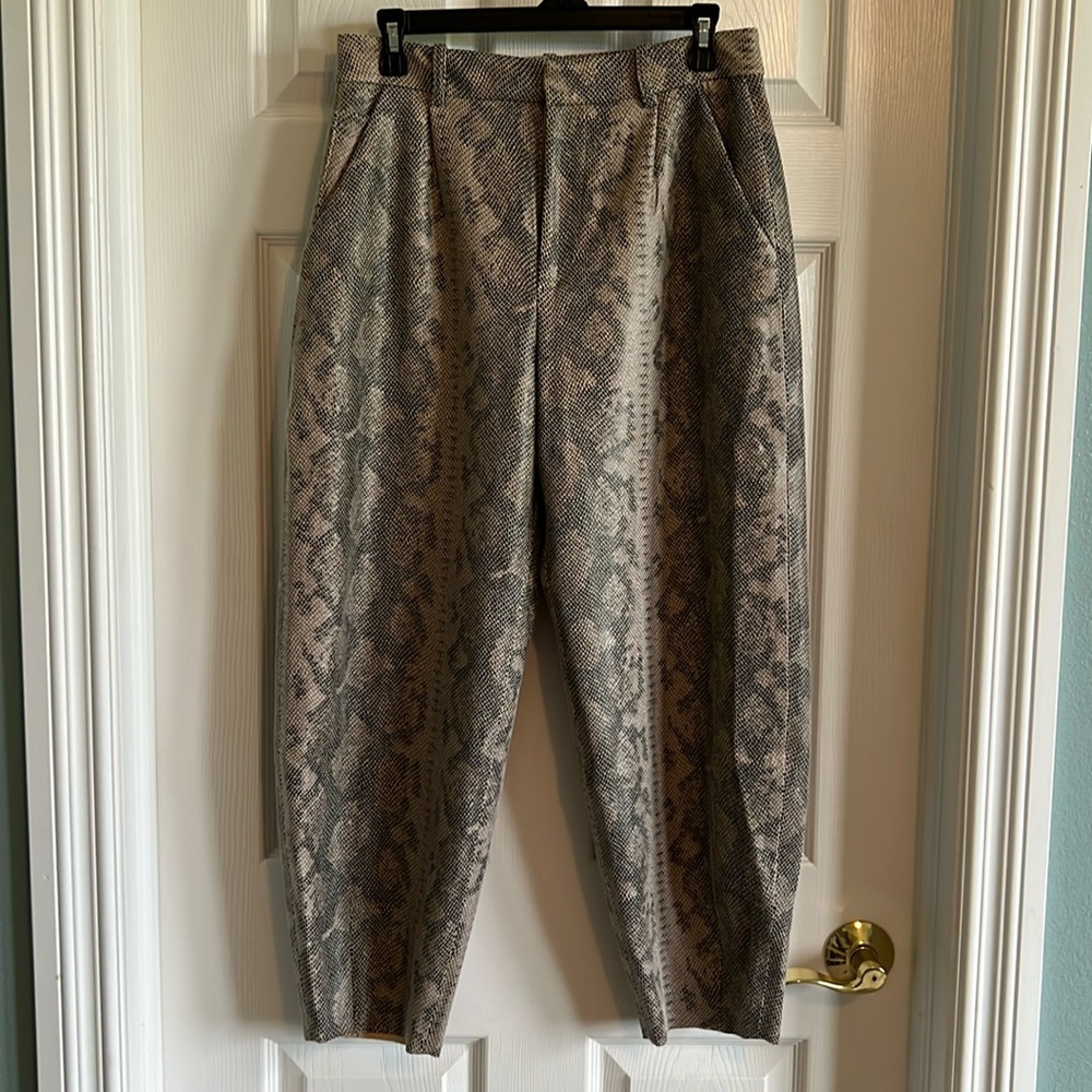 Zara Women’s Snakeskin Trousers size Medium